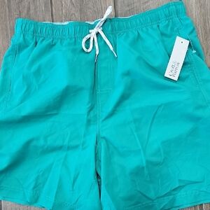 croft & barrow Men's Teal Athletic Swim Shorts